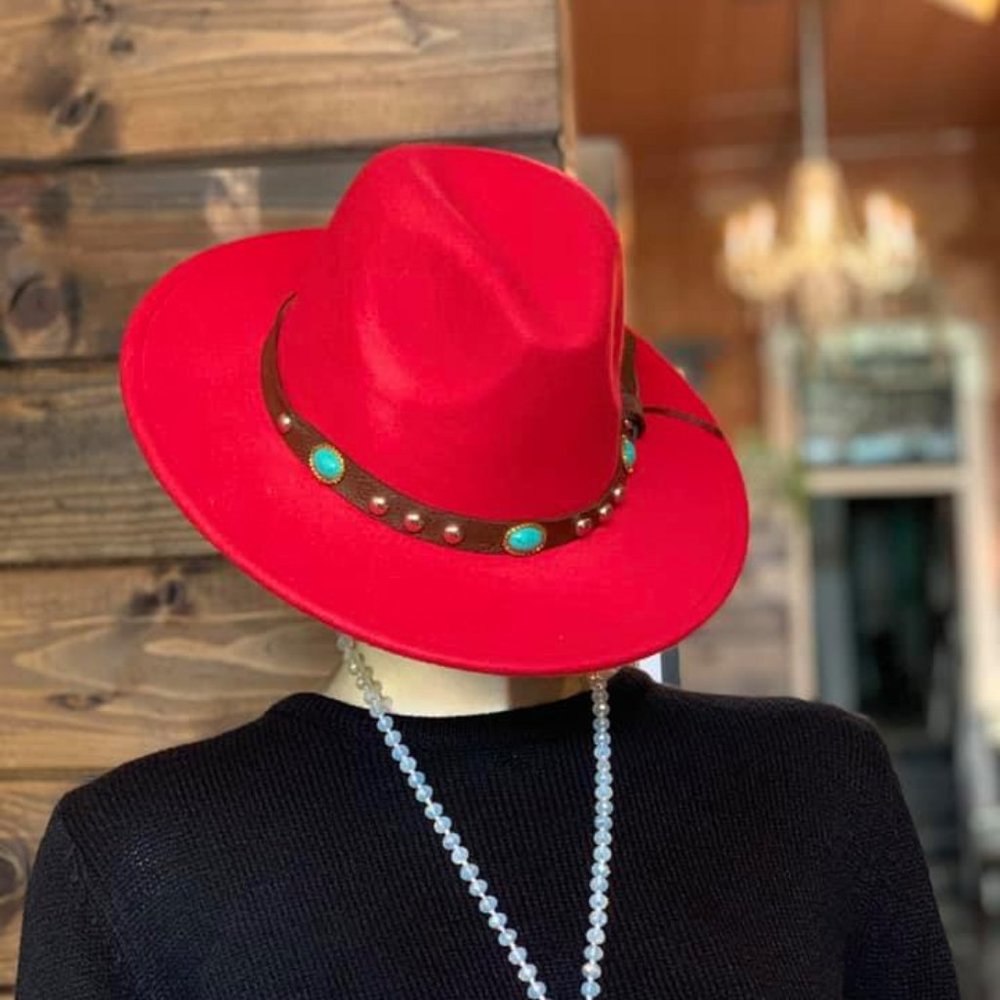 L&B felt Cowgirl hat